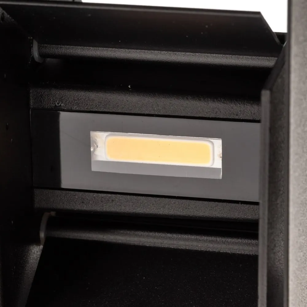 FISCHER & HONSEL Væglamper>Wall udendørs LED-væglampe, kubisk, sort