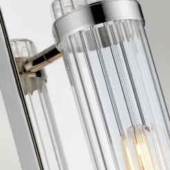 Quintiesse Wellington1 væglampe til badeværelset, krom, 1 lyskilde, højde 40 cm