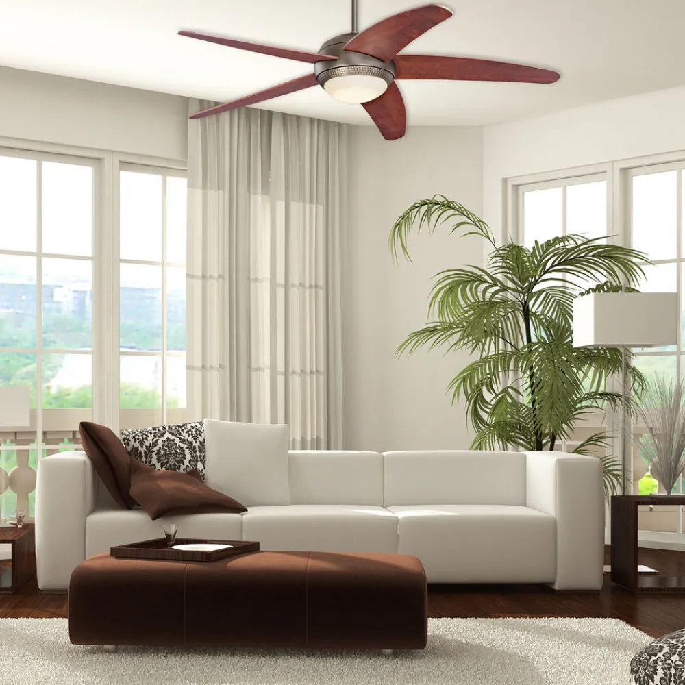 Westinghouse Loftventilatorer>Bendan LED-ventilator vinge brun