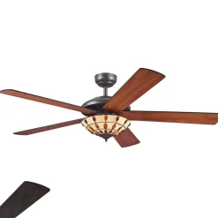 Westinghouse Loftventilatorer>Comet T - Ventilator med Tiffany-glas