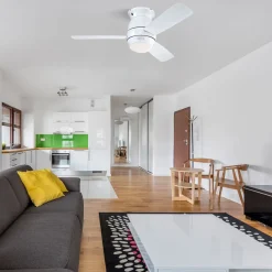 Westinghouse Halley ventilator vinge hvid/ahorn