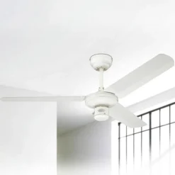 loftventilator Industrial hvid lydløs Ø 122 cm^Westinghouse