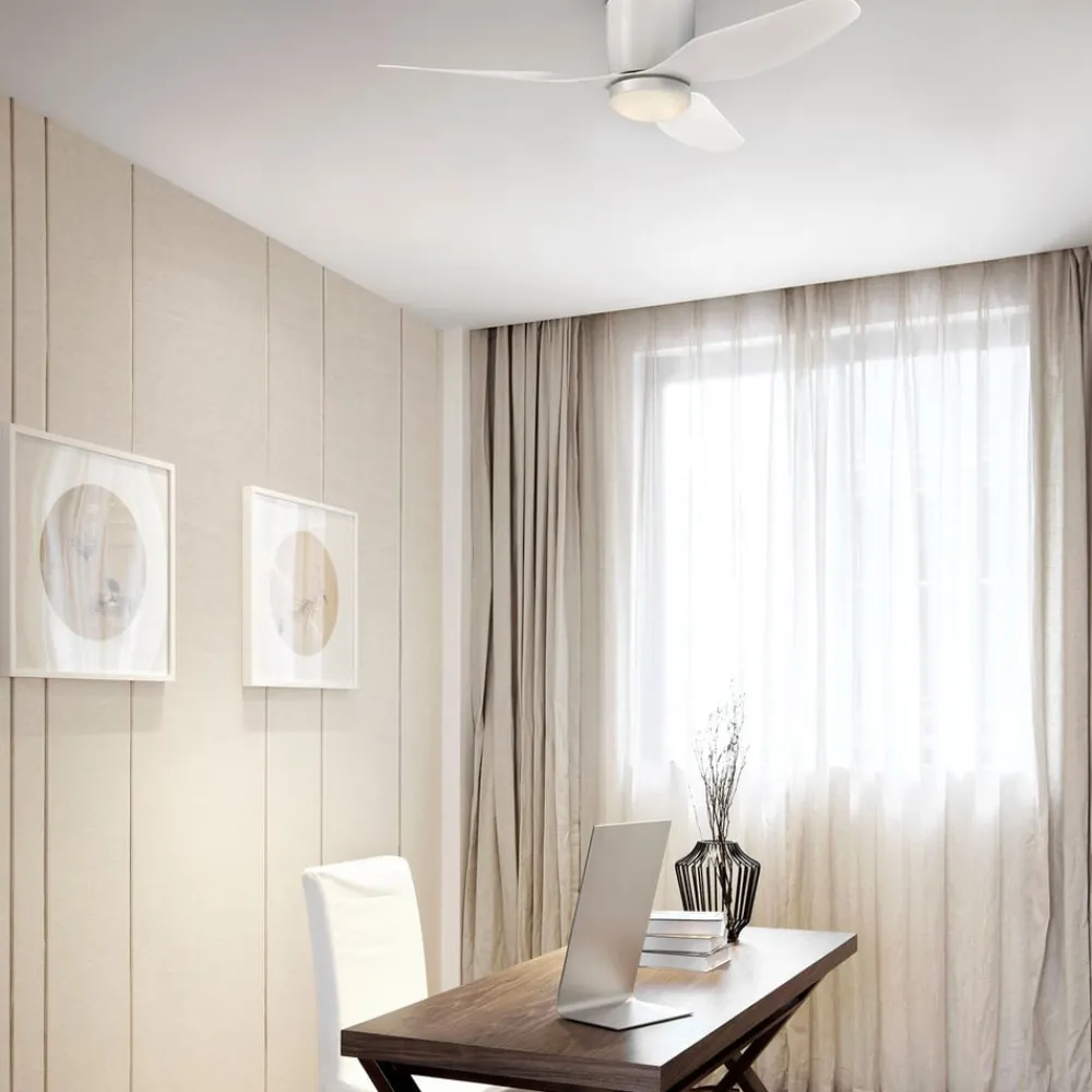 Westinghouse loftventilator Carla, støjsvag, 117 cm, hvid