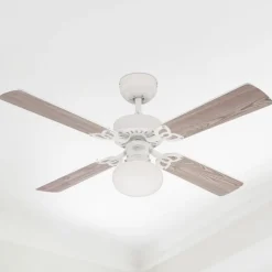 Vegas ventilator, lys, hvid/fyr^Westinghouse Online