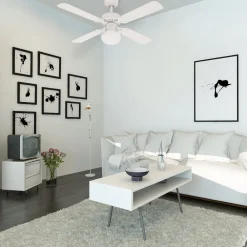 Vegas ventilator, lys, hvid/fyr^Westinghouse Online