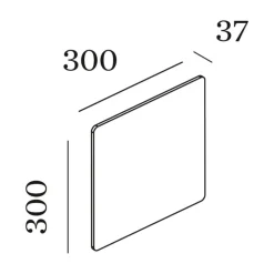 WEVER & DUCRÉ Miles 3.0 Væg 30x30cm marmor hvid^Wever & Ducré Lighting Clearance