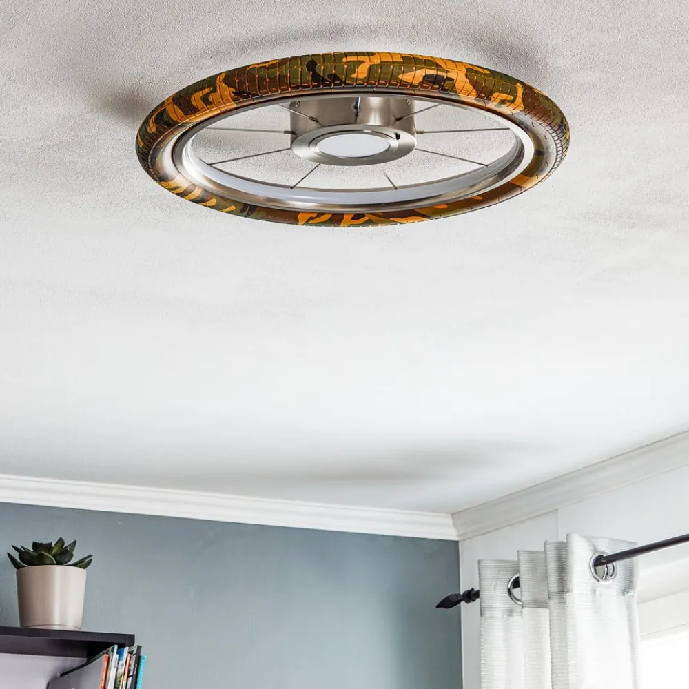 Børn Evotec Wheel LED-loftlampe, RGB, camouflage