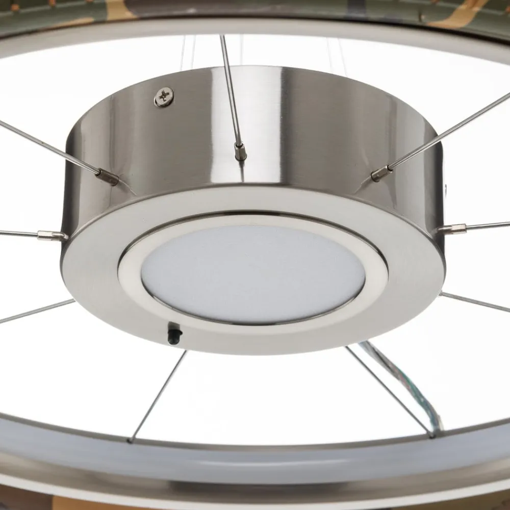 Børn Evotec Wheel LED-loftlampe, RGB, camouflage