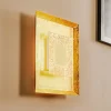 Eco-Light Væglamper>Window LED-væglampe, 32x32 cm, guld