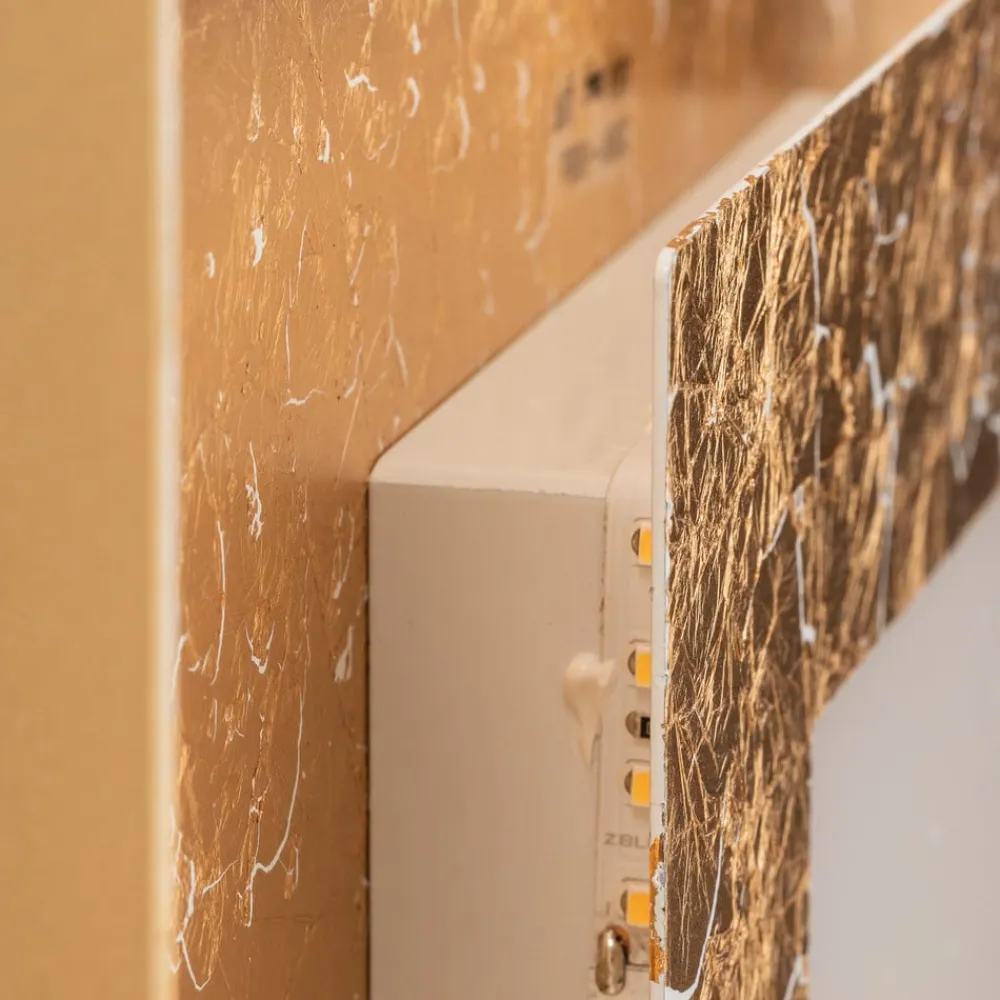 Eco-Light Væglamper>Window LED-væglampe, 32x32 cm, guld