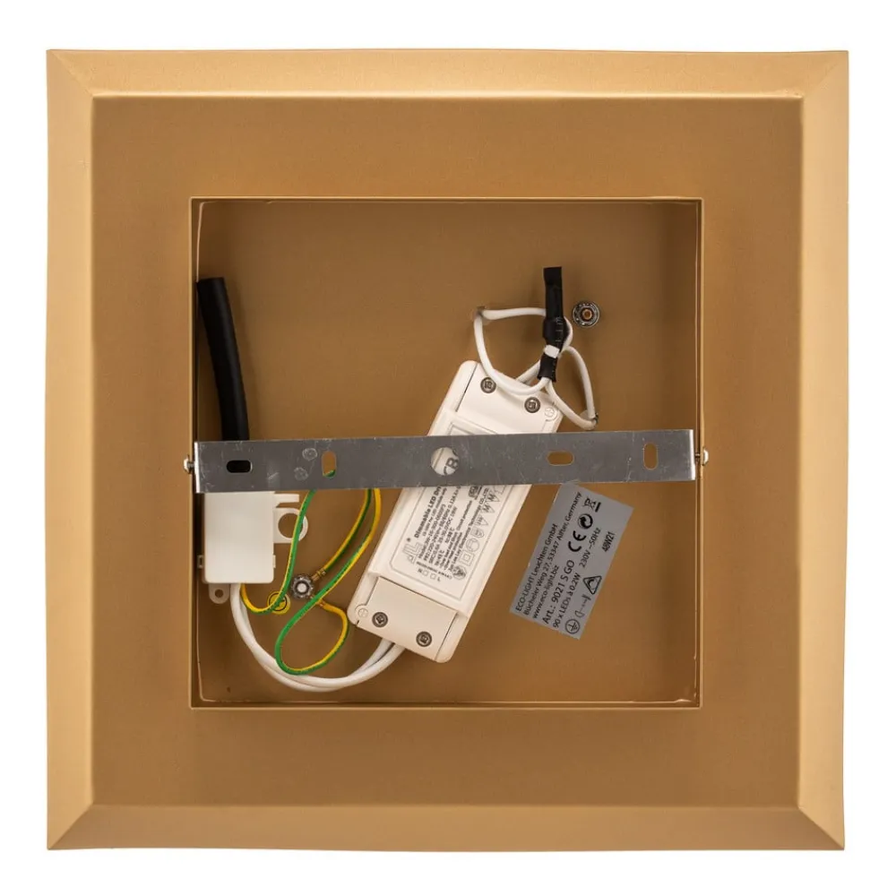 Eco-Light Væglamper>Window LED-væglampe, 32x32 cm, guld