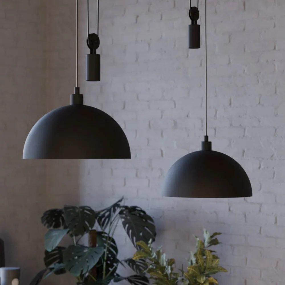 EGLO Winkworth pendellampe, sort, længde 118 cm, metal, 2 lyskilder.