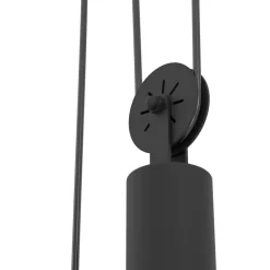 EGLO Winkworth pendellampe, sort, længde 118 cm, metal, 2 lyskilder.