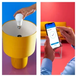 WiZ A60 LED mat WiFi E27 8,5W RGBW fjernbetjening 2-pak