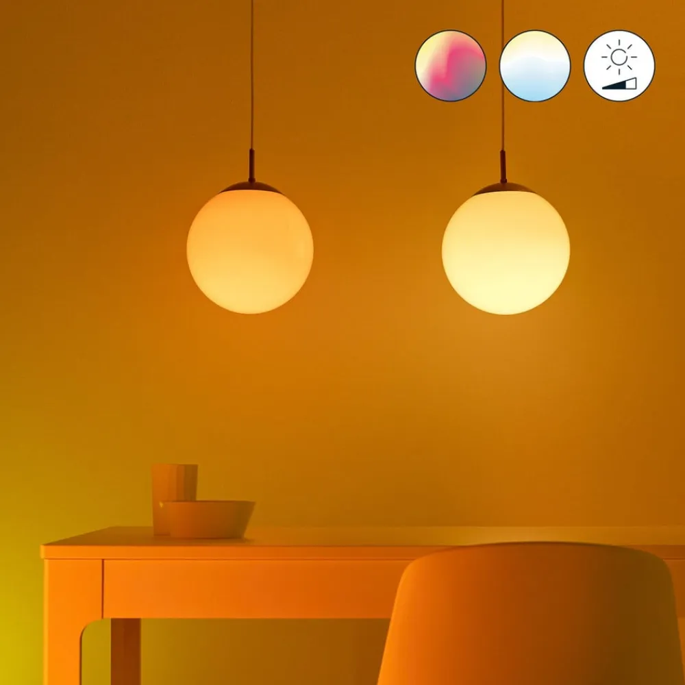 WiZ A60 LED mat WiFi E27 8,5W RGBW fjernbetjening 2-pak