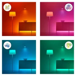 WiZ A60 LED mat WiFi E27 8,5W RGBW fjernbetjening 2-pak