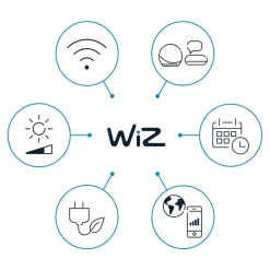 WiZ A60 LED-pære mat WiFi E27 8,5W RGBW