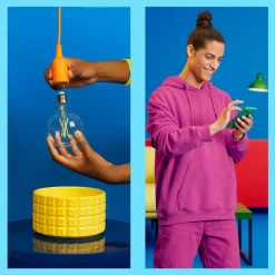 A60 LED-pære Wi-Fi E27 7W ravfarvet CCT^WiZ Discount