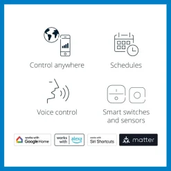 A60 LED-pære Wi-Fi E27 7W ravfarvet CCT^WiZ Discount