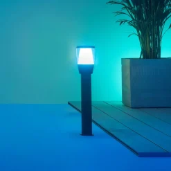 Elpas LED-gadelampe sort RGBW udvidelse^WiZ New