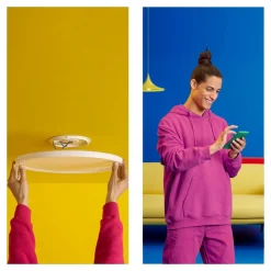 SuperSlim LED-loftslampe RGBW Ø42cm hvid^WiZ New