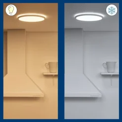 SuperSlim LED-loftslampe CCT Ø29cm hvid^WiZ