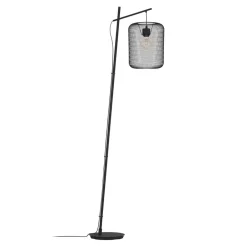 EGLO Wrington gulvlampe, højde 194 cm, sort, stål