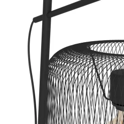 EGLO Wrington gulvlampe, højde 194 cm, sort, stål