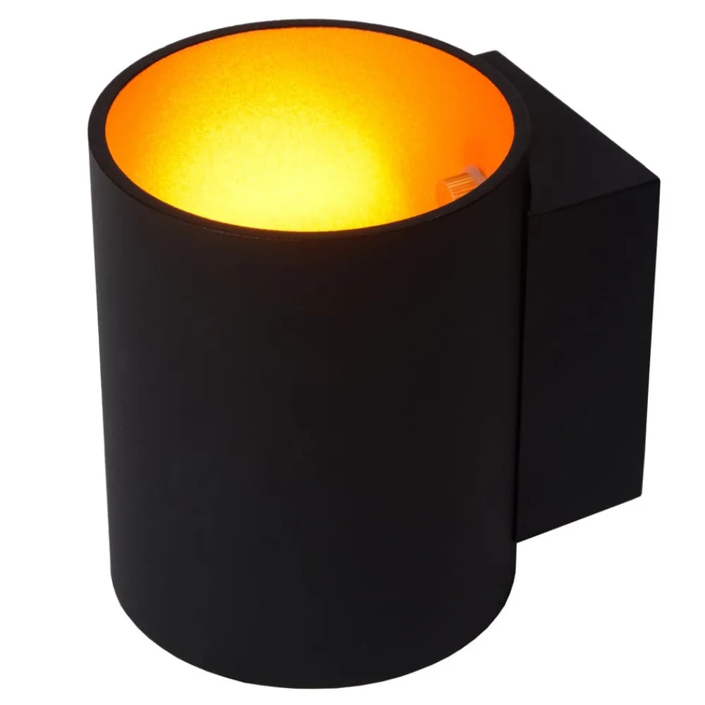 Xera væglampe, sort, Ø 8 cm, up/downlight, aluminium^Lucide Online