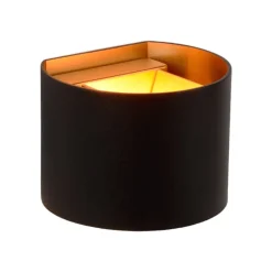 Lucide Xio LED-væglampe, bredde 13 cm, sort