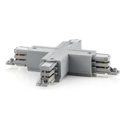 GLOBAL Skinnesystem>X-tilslutning Noa 3-faset strømskinne, grå