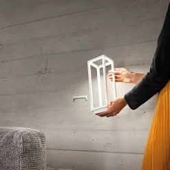 Zafferano Home LED-batteridrevet LED-lygte IP54 hvid