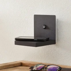 Zanzibar LED-væglampe med ladestation, sort^Mantra Iluminación Clearance