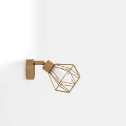 Zapata LED-væglampe i burdesign, kobberfarvet^EGLO Clearance