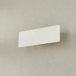 Ideallux Zig Zag LED-væglampe hvid, bredde 29 cm