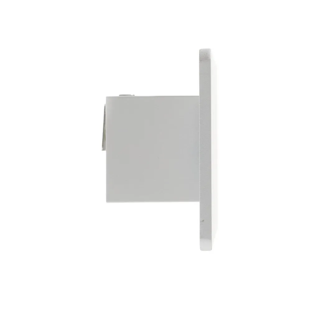 Ideallux Zig Zag LED-væglampe hvid, bredde 29 cm