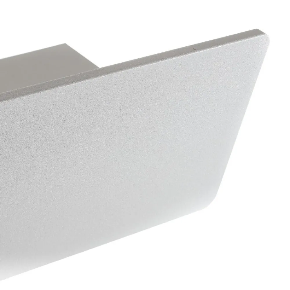 Ideallux Zig Zag LED-væglampe hvid, bredde 29 cm