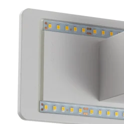 Ideallux Zig Zag LED-væglampe hvid, bredde 29 cm