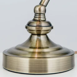 Zora - bank bordlampe med grøn glasskærm^ORION Outlet