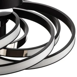 Domiluce Zoya LED-loftslampe, sort