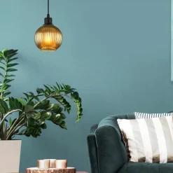 Zumba pendel, grøn, Ø 15 cm, glas^Globo